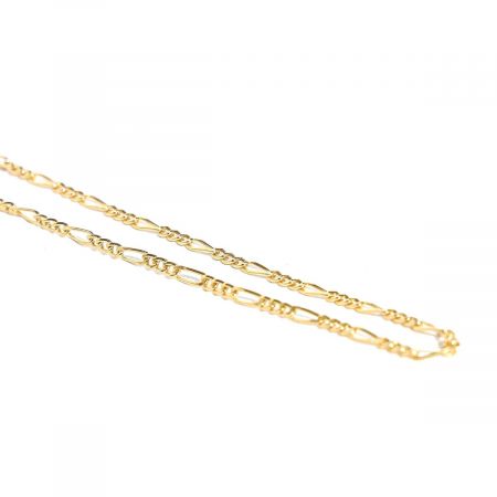 3+1 Long Curb Chain 18K Gold Vermeil on Sterling Silver with Anti Tarnish Chain